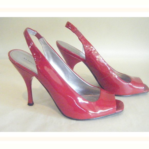 Red Patent Marc Fisher Pumps US Size 6 - Picture 3 of 7